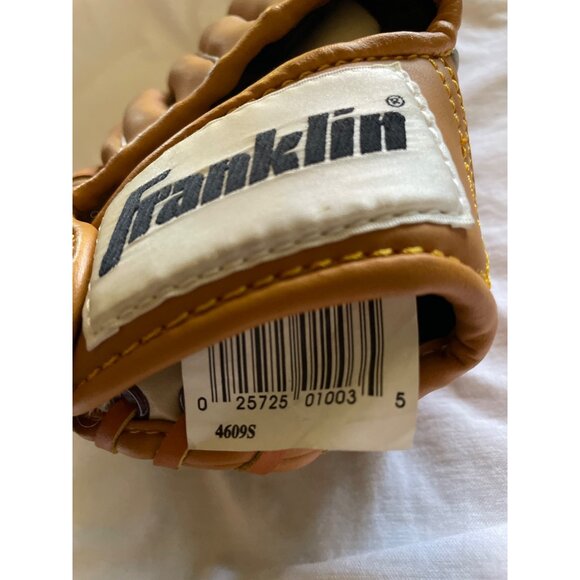 Franklin Field Master Baseball Glove 11.5" Leather Laced Brown Child's - Picture 3 of 10